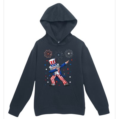 Dabbing Uncle Sam Fireworks 4th Of July Funny Urban Pullover Hoodie