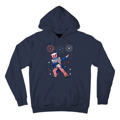 Dabbing Uncle Sam Fireworks 4th Of July Funny Tall Hoodie