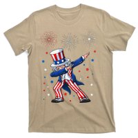 Dabbing Uncle Sam Fireworks 4th Of July Funny T-Shirt