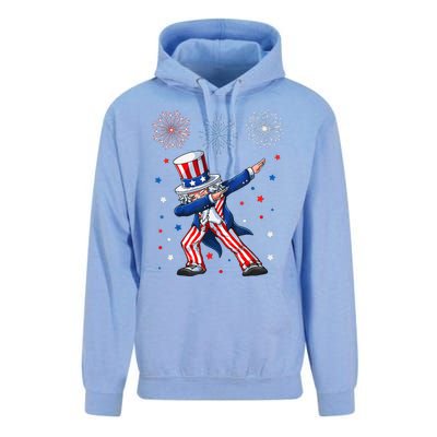 Dabbing Uncle Sam Fireworks 4th Of July Funny Unisex Surf Hoodie