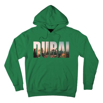 Dubai Uae Skyline Urban Photography Font Hoodie