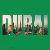 Dubai Uae Skyline Urban Photography Font Tall T-Shirt