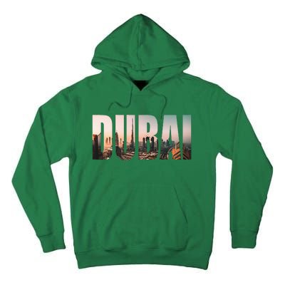 Dubai Uae Skyline Urban Photography Font Tall Hoodie