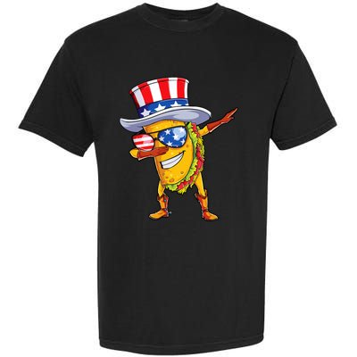 Dabbing Uncle Sam Taco 4th Of July Garment-Dyed Heavyweight T-Shirt