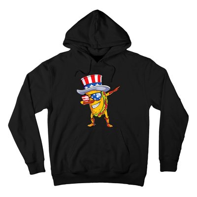 Dabbing Uncle Sam Taco 4th Of July Hoodie