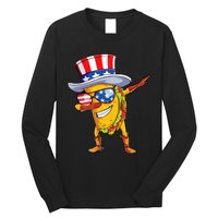 Dabbing Uncle Sam Taco 4th Of July Long Sleeve Shirt