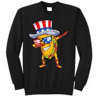 Dabbing Uncle Sam Taco 4th Of July Sweatshirt