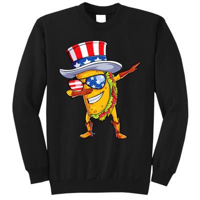 Dabbing Uncle Sam Taco 4th Of July Sweatshirt