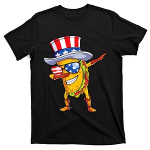 Dabbing Uncle Sam Taco 4th Of July T-Shirt