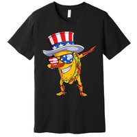 Dabbing Uncle Sam Taco 4th Of July Premium T-Shirt