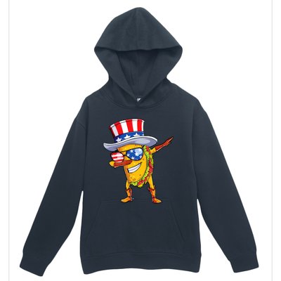 Dabbing Uncle Sam Taco 4th Of July Urban Pullover Hoodie