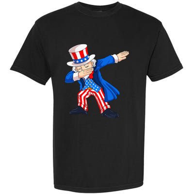 Dabbing Uncle Sam 4th of July Funny Dab Dance Garment-Dyed Heavyweight T-Shirt