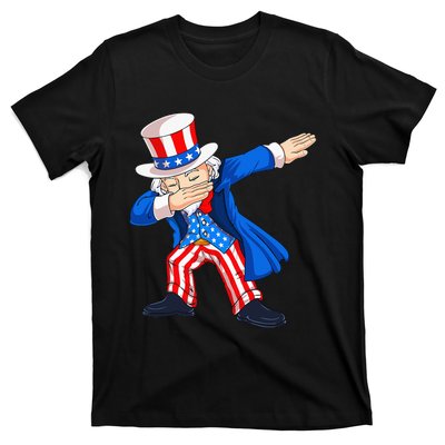 Dabbing Uncle Sam 4th of July Funny Dab Dance T-Shirt