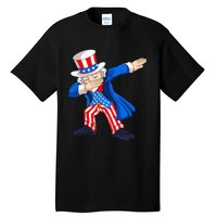 Dabbing Uncle Sam 4th of July Funny Dab Dance Tall T-Shirt