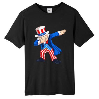 Dabbing Uncle Sam 4th of July Funny Dab Dance Tall Fusion ChromaSoft Performance T-Shirt