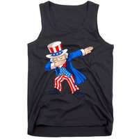 Dabbing Uncle Sam 4th of July Funny Dab Dance Tank Top