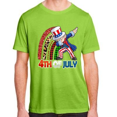 Dabbing Uncle Sam Rainbow 4th Of July Patriotic Gift Adult ChromaSoft Performance T-Shirt