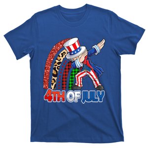 Dabbing Uncle Sam Rainbow 4th Of July Patriotic Gift T-Shirt