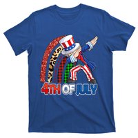 Dabbing Uncle Sam Rainbow 4th Of July Patriotic Gift T-Shirt