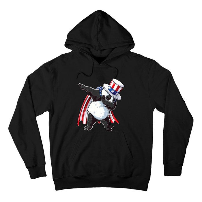 Dabbing Uncle Sam Panda 4th Of July Hoodie