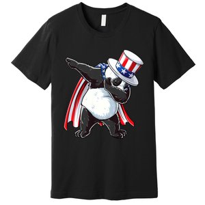 Dabbing Uncle Sam Panda 4th Of July Premium T-Shirt