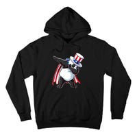 Dabbing Uncle Sam Panda 4th Of July Tall Hoodie