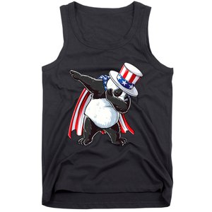 Dabbing Uncle Sam Panda 4th Of July Tank Top