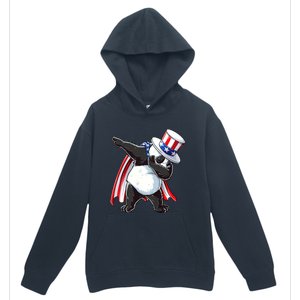 Dabbing Uncle Sam Panda 4th Of July Urban Pullover Hoodie