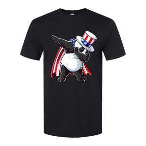 Dabbing Uncle Sam Panda 4th Of July Softstyle CVC T-Shirt