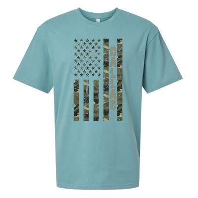 Dallas United States Distressed Camo w US Flag Sueded Cloud Jersey T-Shirt