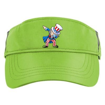 Dabbing Uncle Sam 4th Of July Funny Dab Dance Adult Drive Performance Visor