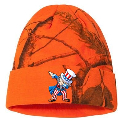 Dabbing Uncle Sam 4th Of July Funny Dab Dance Kati Licensed 12" Camo Beanie