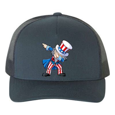 Dabbing Uncle Sam 4th Of July Funny Dab Dance Yupoong Adult 5-Panel Trucker Hat