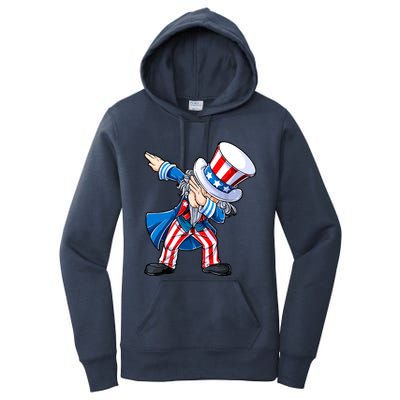 Dabbing Uncle Sam 4th Of July Funny Dab Dance Women's Pullover Hoodie