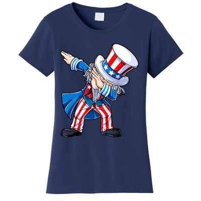 Dabbing Uncle Sam 4th Of July Funny Dab Dance Women's T-Shirt