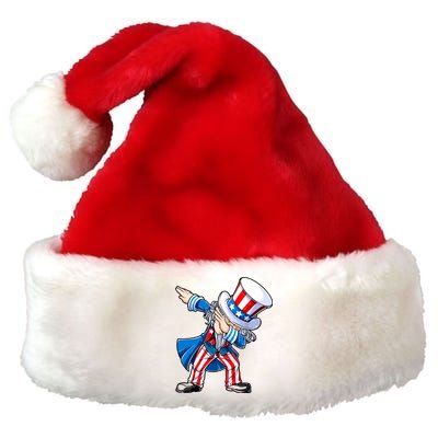 Dabbing Uncle Sam 4th Of July Funny Dab Dance Premium Christmas Santa Hat