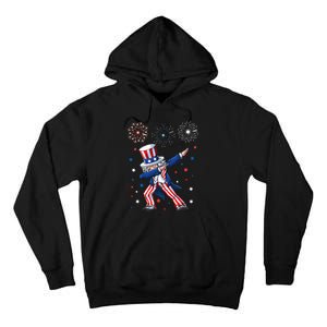 Dabbing Uncle Sam Fireworks 4th of July Funny Dab Dance Tall Hoodie