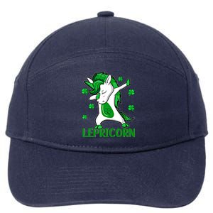 Dabbing Unicorn St PatrickS Day Irish Lepricorn Cute Gift 7-Panel Snapback Hat