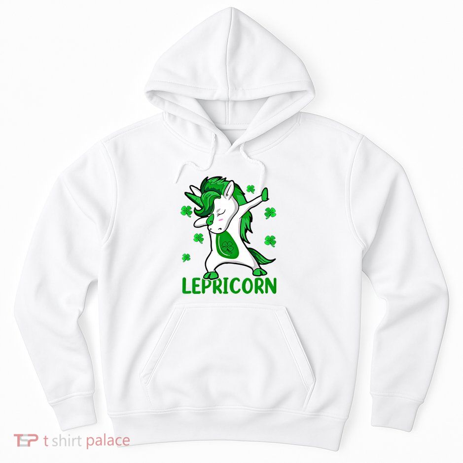 Dabbing Unicorn St PatrickS Day Irish Lepricorn Cute Gift Hoodie
