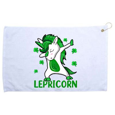 Dabbing Unicorn St PatrickS Day Irish Lepricorn Cute Gift Grommeted Golf Towel