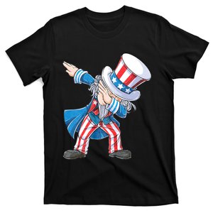 Dabbing Uncle Sam 4th Of July Funny Dab Dance T-Shirt