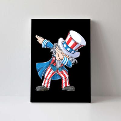 Dabbing Uncle Sam 4th Of July Funny Dab Dance Canvas