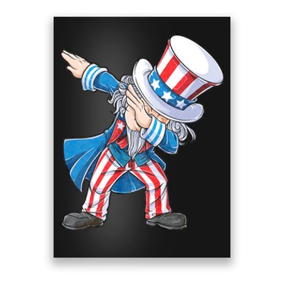 Dabbing Uncle Sam 4th Of July Funny Dab Dance Poster