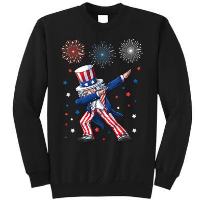 Dabbing Uncle Sam Fireworks 4th Of July Funny Dab Dance Sweatshirt