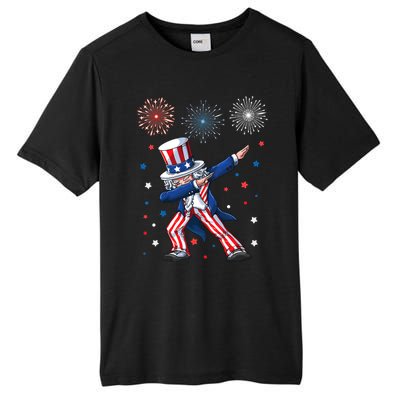 Dabbing Uncle Sam Fireworks 4th Of July Funny Dab Dance Tall Fusion ChromaSoft Performance T-Shirt