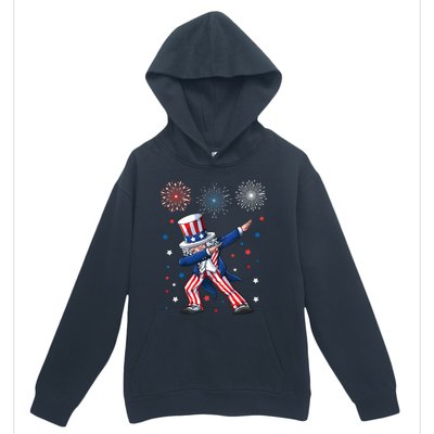 Dabbing Uncle Sam Fireworks 4th Of July Funny Dab Dance Urban Pullover Hoodie