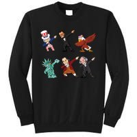 Dabbing Uncle Sam And Friends 4th Of July Sweatshirt