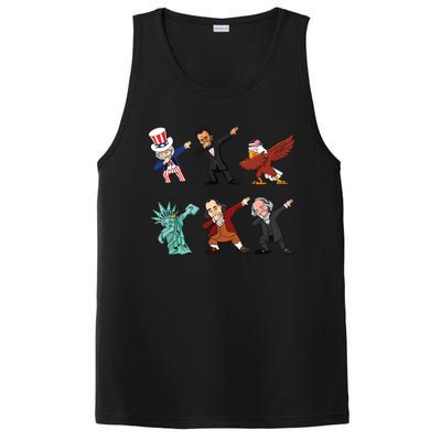 Dabbing Uncle Sam And Friends 4th Of July PosiCharge Competitor Tank