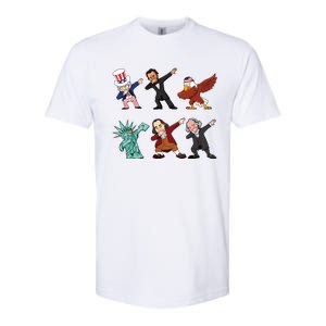 Dabbing Uncle Sam And Friends 4th Of July Softstyle CVC T-Shirt