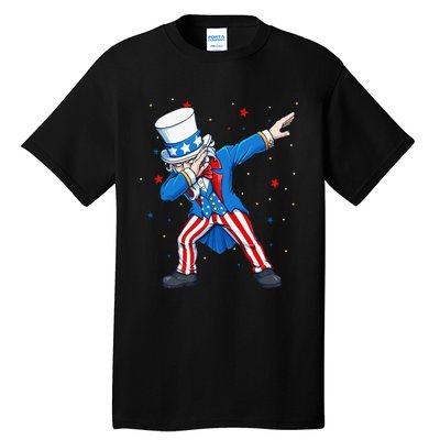 Dabbing Uncle Sam 4th of July Tall T-Shirt